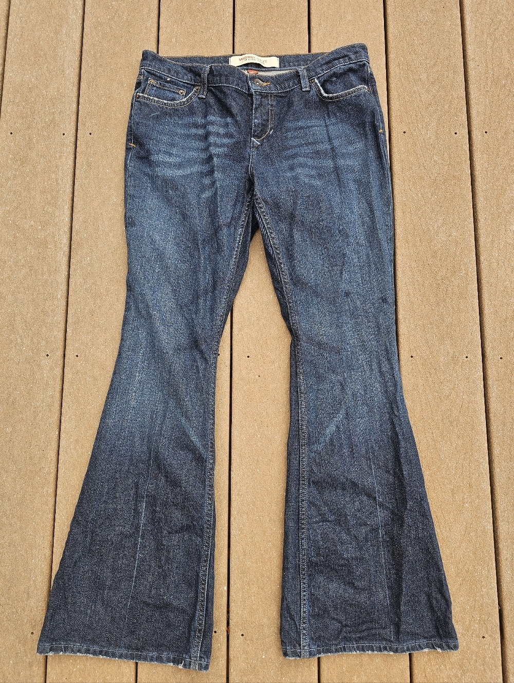 Mossimo Y2k Low Rise Flare Blue Jeans Size 13 Vintage